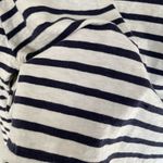 Wild Fable  White Navy Striped Long Sleeve Cotton Shirt (S) Photo 7