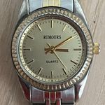 Rumours Ladies Watch Two Tone Bracelet Gold Tone Dial Gold Hands Markers Photo 1