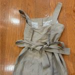 Banana Republic Button-Front Linen Blend Midi Dress – Size 2 – Taupe Photo 3