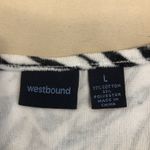 Westbound Women’s Large Zebra Print Top Long Sleeve Animal Print Blouse Stretch Photo 4