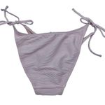 J.Crew New Pink Ribbed Side Tie Cheeky Bikini Swim Bathing Suit Bottom Medium Photo 4