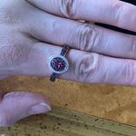 Tanzanian Wine Garnet Sterling Silver Ring Size 10 Photo 2