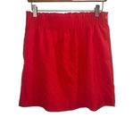 J.Crew ✨ Ruched Waist Neon Red Mini Sz 8 Skirt Photo 3