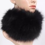 Handmade Faux Fur Hi-Grade Neck Warmer Multi Wear Hair Band Headwarmer Black Headdress Photo 0
