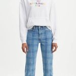 Levi's PLAID WEDGIE STRAIGHT FIT WOMEN'S JEANS Photo 1
