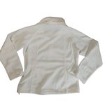 Columbia Jacket Coat White Full Zip Fleece Size Large Pocket Soft Warm Outerwear Photo 2