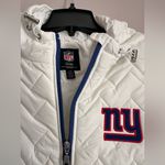 NFL  Womens New York Giants Drop Back Hooded Full Zip Jacket White NWT Si… Photo 1
