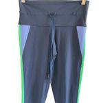 Aerie OFFLINE by  Goals Colorblock Leggings Navy Blue, Green, Blue Photo 3