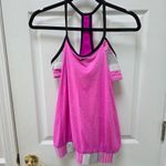 Nike  Pink Striped Layered Tankini L Photo 1