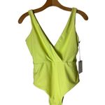ONIA Bathing Suit Women Small Yellow Citron Neon Michelle One Piece Swimsuit NWT Photo 2