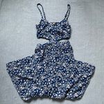 Aerie Floral Cut Out Waist Wide Leg Jumpsuit Size XS Photo 1