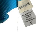 l*space L* Pointelle Rib Winnie Island Blue V-Neck Bikini Swimsuit Top D Cup Photo 7
