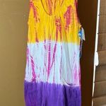 Great Gear Clothing Company Vintage 80's Rainbow Tie Dyed Romper Size Small NEW! Purple Photo 0