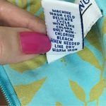 Marsh Landing  Vintage Tropical Cotton Sleeveless Teal Zip Back Dress Womens 10 Photo 7