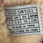 UGG  Australia Kona Mid Calf Leather Toggle Shearling Suede Black Boots Size 5 Photo 12