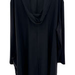 Bryn Walker Black Cowl Neck Long Sleeve Tunic Dress Plus Size 3X Italian Fabric Photo 0