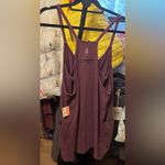 Free People NWT FP Movement Hot Shot Mini Dress - black cherry dark purple - M Photo 7