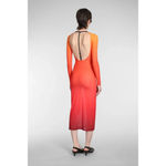 Courreges 2nd Skin Dress In Gradient Sunset in Orange XSmall New Womens Bodycon Size XS Photo 10