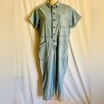 No Boundaries  Light Blue Denim Jumpsuit with Pockets Photo 3