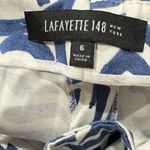 Lafayette 148 White Blue Bohemian Pants Slacks Women’s 6 White Photo 1