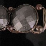 Amrita Singh Vintage gunmetal and brass statement bracelet. Stretch to fit. Photo 5