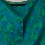 Sears 12 Blue Green Sleeveless Crop Top Dress Set Photo 6