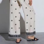 House of Harlow 1960 Cream and Black Patterned Pants Size L Photo 10