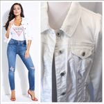 Guess ✨2xHP✨ White Denim Jacket✨ Photo 1