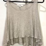 Forever 21 Gray Striped Cropped Tank Photo 0