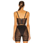 LaQuan Smith for FWRD Lace Bustier Top in Black XSmall New Womens Camisole Tank Photo 1