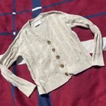 Lucky Brand Beige Multicolored button up cardigan 
 
Women’s XS Photo 0