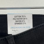 J. McLaughlin  Charter Pant 4 NWT $178 Jeans Wide Leg Cotton Stretch Black Solid Photo 4