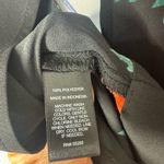 EXPRESS Floral Open Back Short Sleeve Tie Waist Blouse Red Black Size Small Photo 4