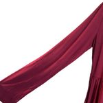 Bishuige Maxi Dress 2XL Burgundy Pockets Minimalist Lagenlook Casual Modest Boho Red Size XXL Photo 5