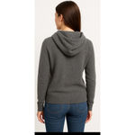 Vince  Cashmere Full Zip Hoodie Dark Grey Women Small Photo 14