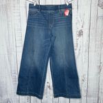 Spanx NWT Size 2X Vintage Indigo Blue Denim Pull On Seamed Front Wide Leg Jeans Photo 0