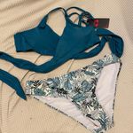 SHEKINI Push Up Halter Bandage Bikini Floral Printed Swim Two Piece set Multi Size L Photo 2