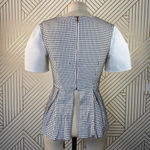 Finders Keepers White Peplum Woven Zip Back Top Photo 5