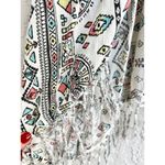 Billabong  Geometric Print Salty Waves Kimono Cardigan White Women's Size S/M/P/M Photo 4