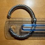 David Yurman Cable Station Bracelet Sterling 18K Yellow Gold & Pavé Diamonds Photo 15