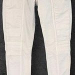 Citizens of Humanity Womens Low Rise Moto Utility Skinny Jeans Off White Size 25 Photo 0