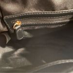 Time and Tru Women's NWT Faux Leather Drawstring Backpack Black Flap Over Photo 8