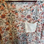 Wallflower Pink and Orange Relaxed floral long sleeve knit top Size L Photo 1