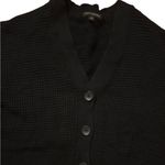 Banana Republic Black Button Cotton Knit Sweater Photo 4