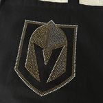 Vegas Golden Knights Rhinestone Crystal Logo Bling Tote Bag Black Photo 1