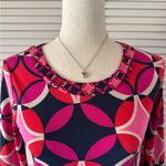 Banana Republic  Pink and Purple Diamond Patterned Disco Styled Dress Photo 1