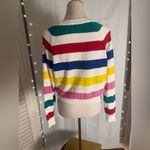 Disney  100 Mickey Mouse Rainbow Stripe Cardigan XS Photo 1