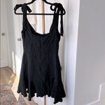 Alexis  Pauline Black White Polka Dot Shoulder Tie Mini Dress Size S Photo 2