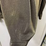 Avenue  14/16 Plus Metallic Shimmer Buttoned Top‎ Gold Glam Holiday Festive Party Photo 4