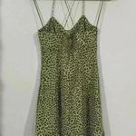 ZARA  Green Leopard Print Dress. Size XS. NWT Photo 2
